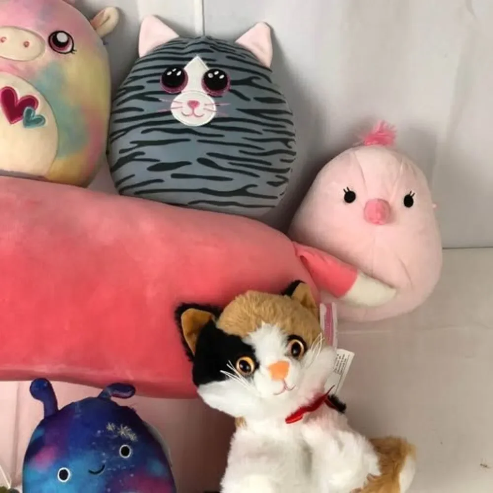 Lot of 7 Plush Squishmallow , TY and More